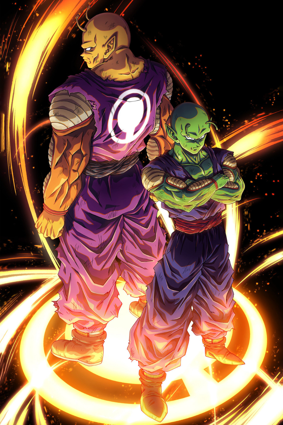 Dragon Ball Poster Gohan forms DBZ and GT Logos 12in x 18in Free