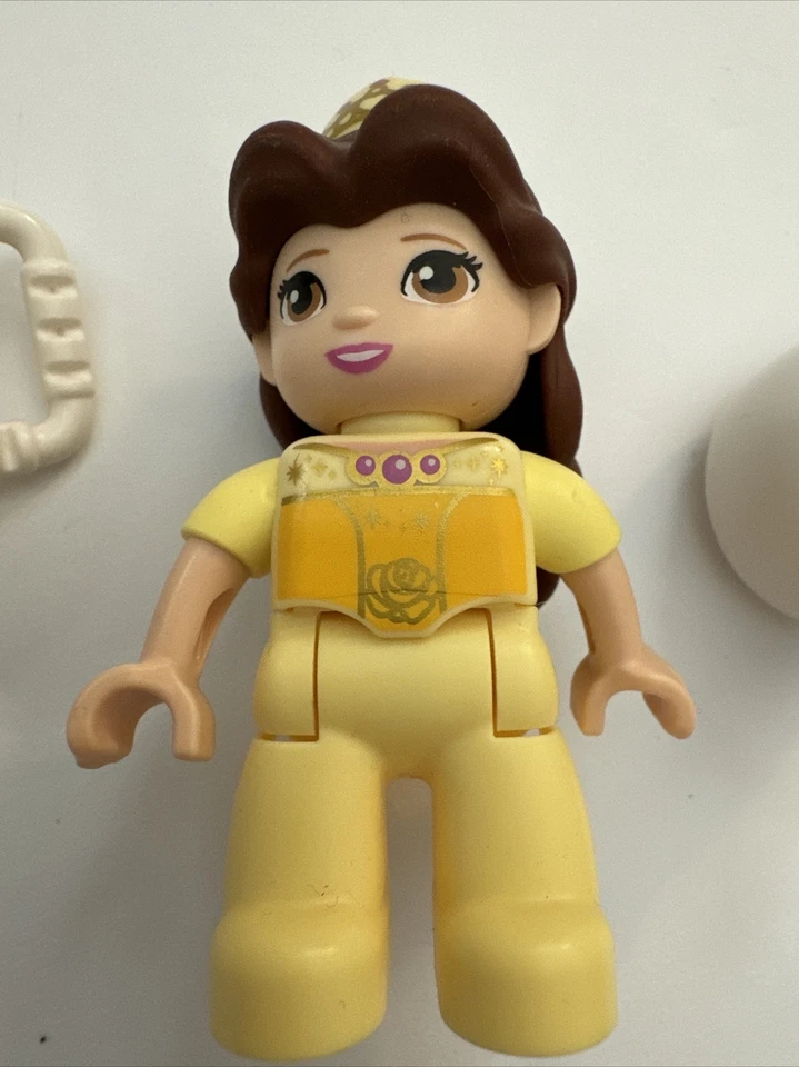 Lego Duplo Beauty & the Beast Belle Disney Princess Minifigure Lot Teapot Chip - Image 2 of 4