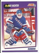 MIKE RICHTER 1991-92 SCORE CARD NM-MT+ CONDITION