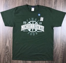 Michigan State Final Four Men  s Large Shirt, Color Green, University Top,