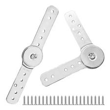 2Pcs Heavy Duty Adjustable Angle Hinge 90 to 180 Degree Angle Adjustment Mech...