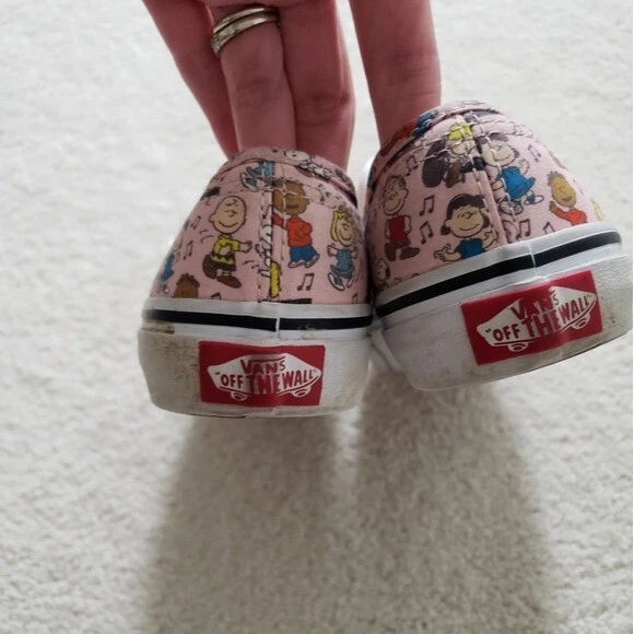 Vans Niños Rosa Cacahuetes Baile Fiesta Snoopy Tenis talla 1 Foto 4 de 4