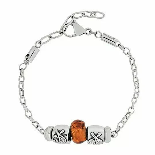 Pulsera Mujer Morellato Charms Raqueta Tenis Y Cristal, Acero, " Drops Colours"