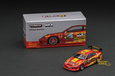 1:64 Tarmac Works HKS Hyper Nissan Silvia RS-2 Red T64G-023-HKS | eBay