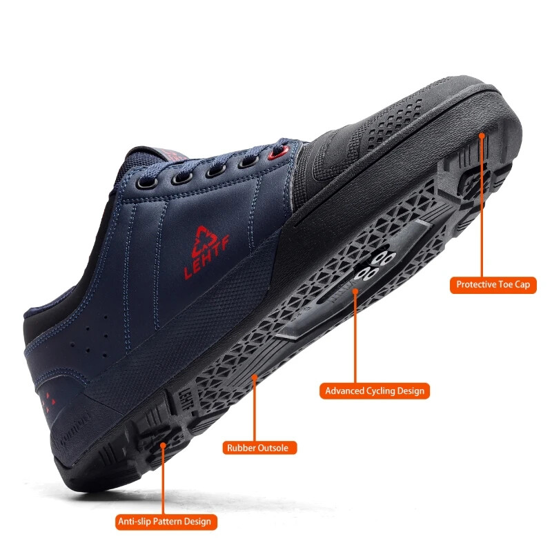 Bike Locking Shoes Men Professional Compatible with SPD-SL  display picture 1