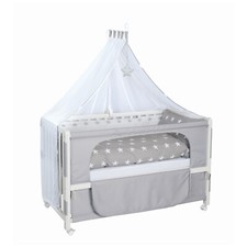 Roba Room Bed weiß 60x120 cm inkl. Textilien und Matratze Little Stars TOP