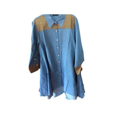 step in style denim dress Step In Style High Low Denim Dress