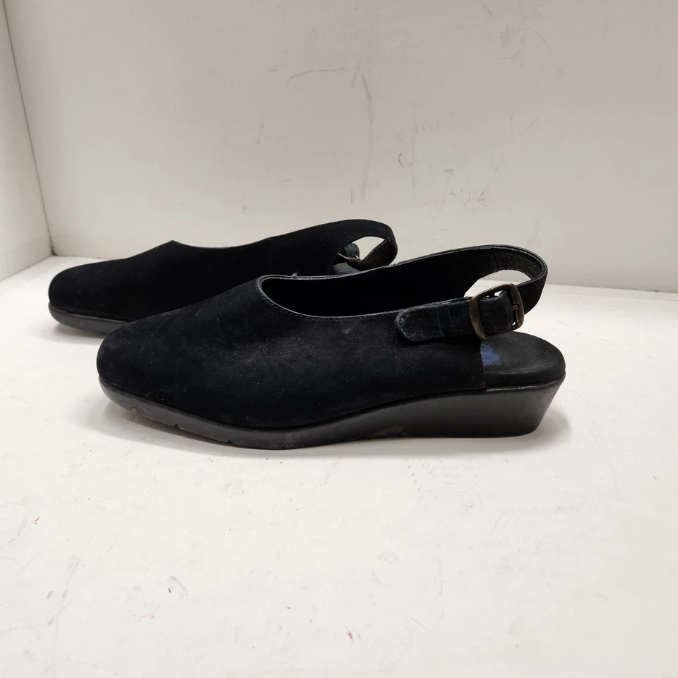 Wolky Correa Trasera Tacones de Cuña Negro Gamuza Cuero Mujer 8 (Sheld3) Foto 2 de 4