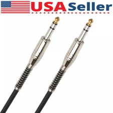 6ft NOISELESS Electric Guitar Bass Cable Pedal AMP Cord 1/4" USA KEYBOARD