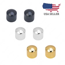 2 Pcs Metal Guitar/Bass Dome Control Volumn Tone Knob 18 Split For TL ST