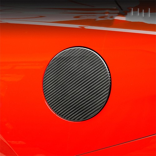 Real Carbon Fiber Fuel Filler Tank Cover Gas Tank Trim For Ford Mustang 2024-25 - Picture 9 of 11