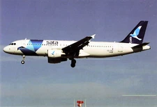 Postcard Airline SATA INTERNATIONAL A320-214 CS-TKO CC7.