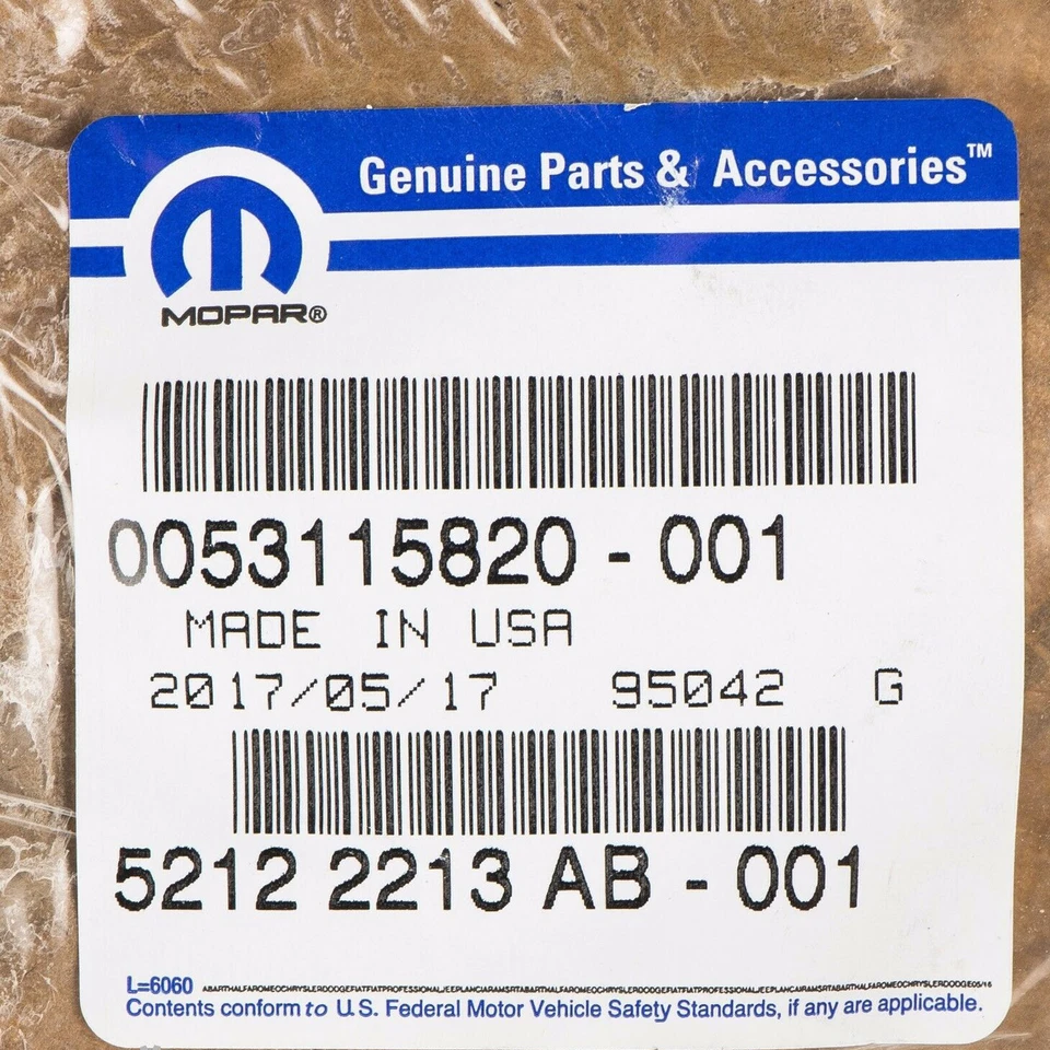 07-18 RAM 2500 3500 6,7 L TUBO DE ESCAPE DELANTERO CATALÍTICO CONVERTIDOR JUNTA OE MOPAR Foto 4 de 4