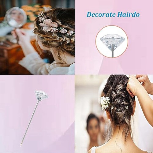 300Pcs 5.2x8 cm Diamond Pin Corsage Brooch Styling Pins for Wedding Jewelry2036 - Picture 6 of 7