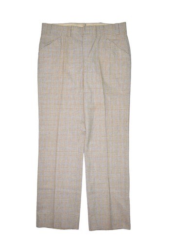 Chalk Stripe Pants Mens 36x30 Gray 100% Wool Charcoal Slacks