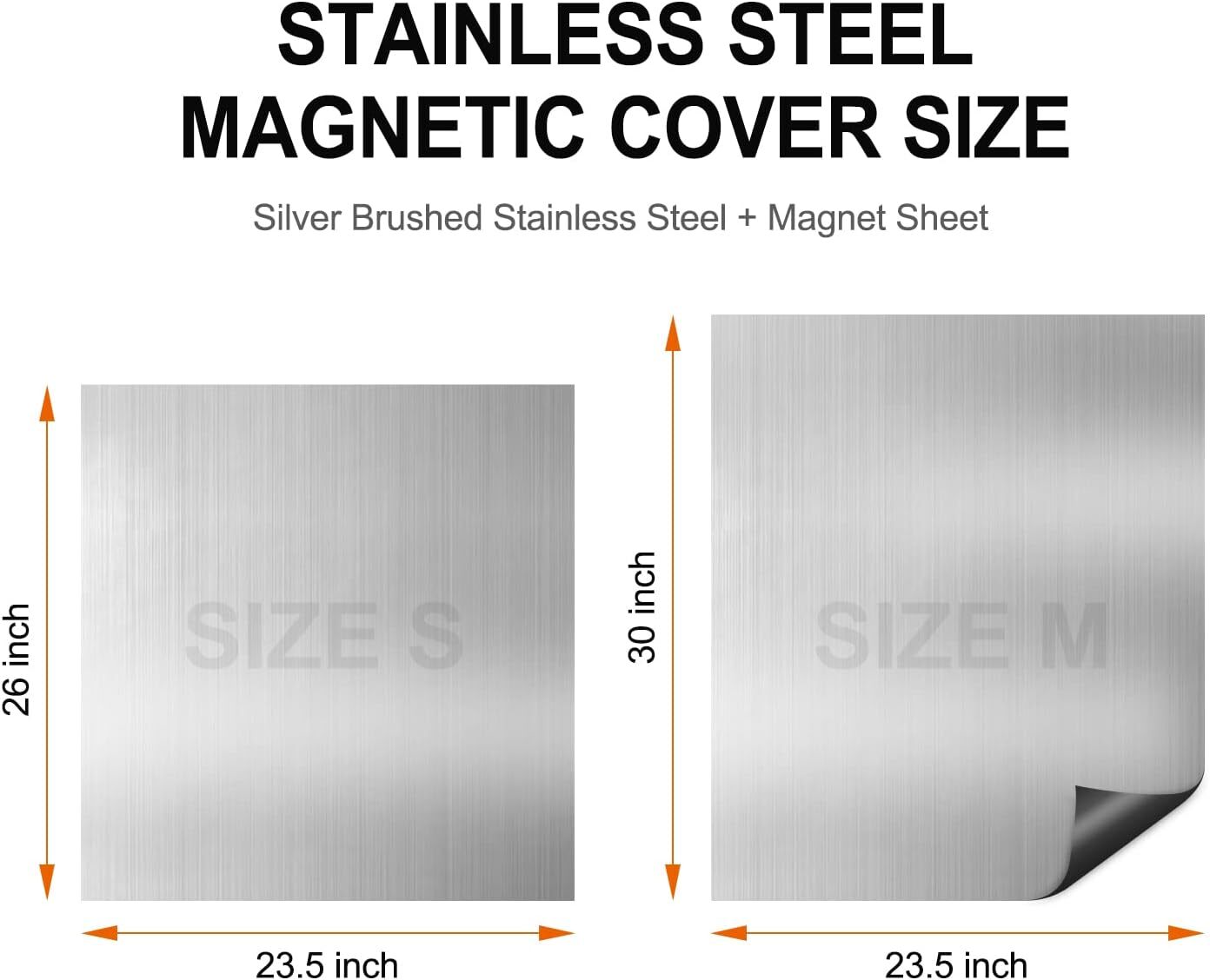 Brushed Stainless Steel Dishwasher Cover Kitchen Decorative