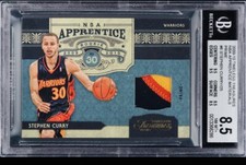 2009 TIMELESS TREASURES NBA APPRENTICE STEPHEN CURRY ROOKIE PATCH /25 BGS 8.5