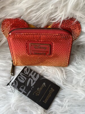 Loungefly Disney Fall Sequin Minnie Mouse Ombre Mini  display picture 3