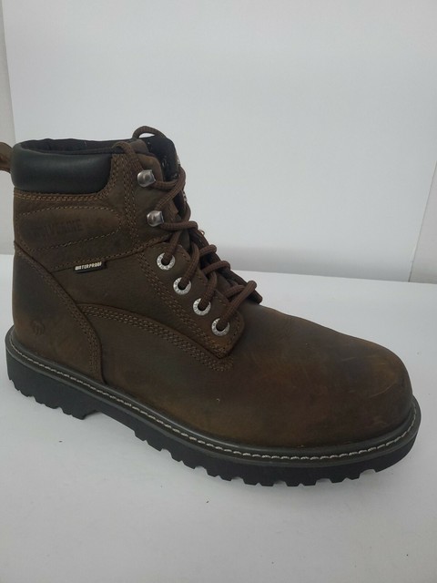 wolverine men's floorhand 6 inch waterproof steel toe work shoe