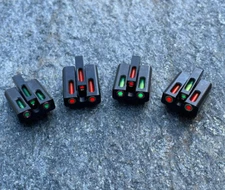 Dual Color Fiber Optic Glock Sights 17/17L 19 22 23 24 26 27 33 34 35 38 39 45