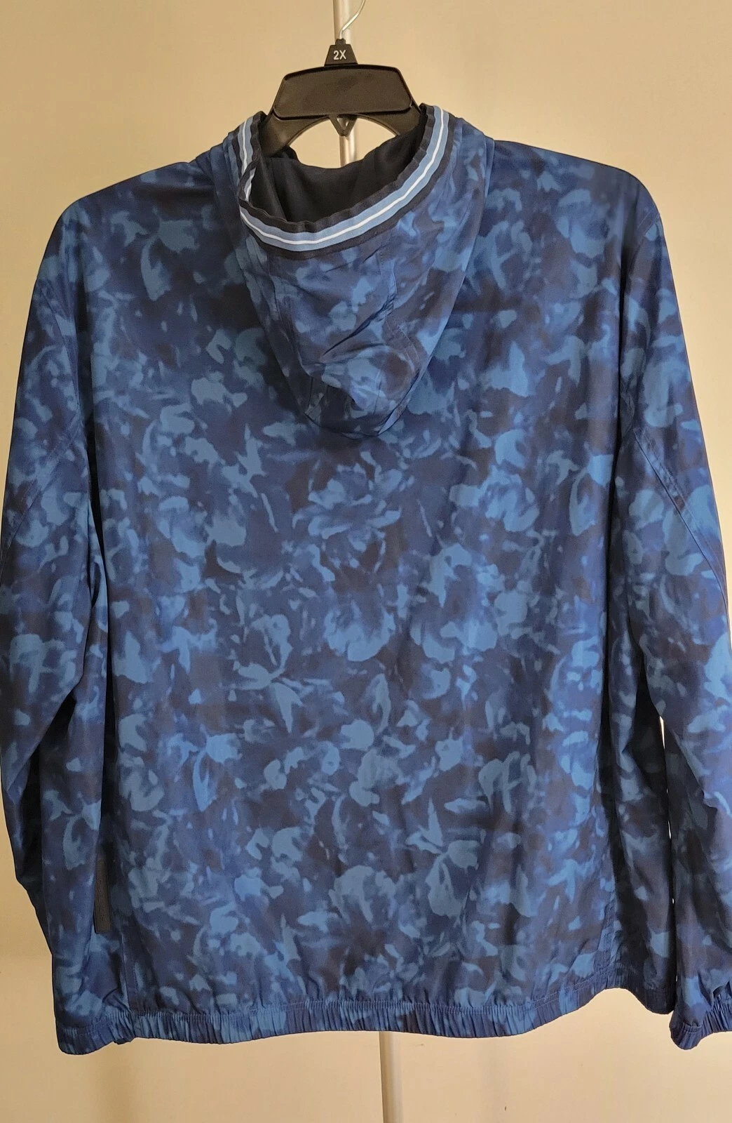 Michael Kors uomo blu floreale mimetico con cappuccio taglia XXL nuova con etichette