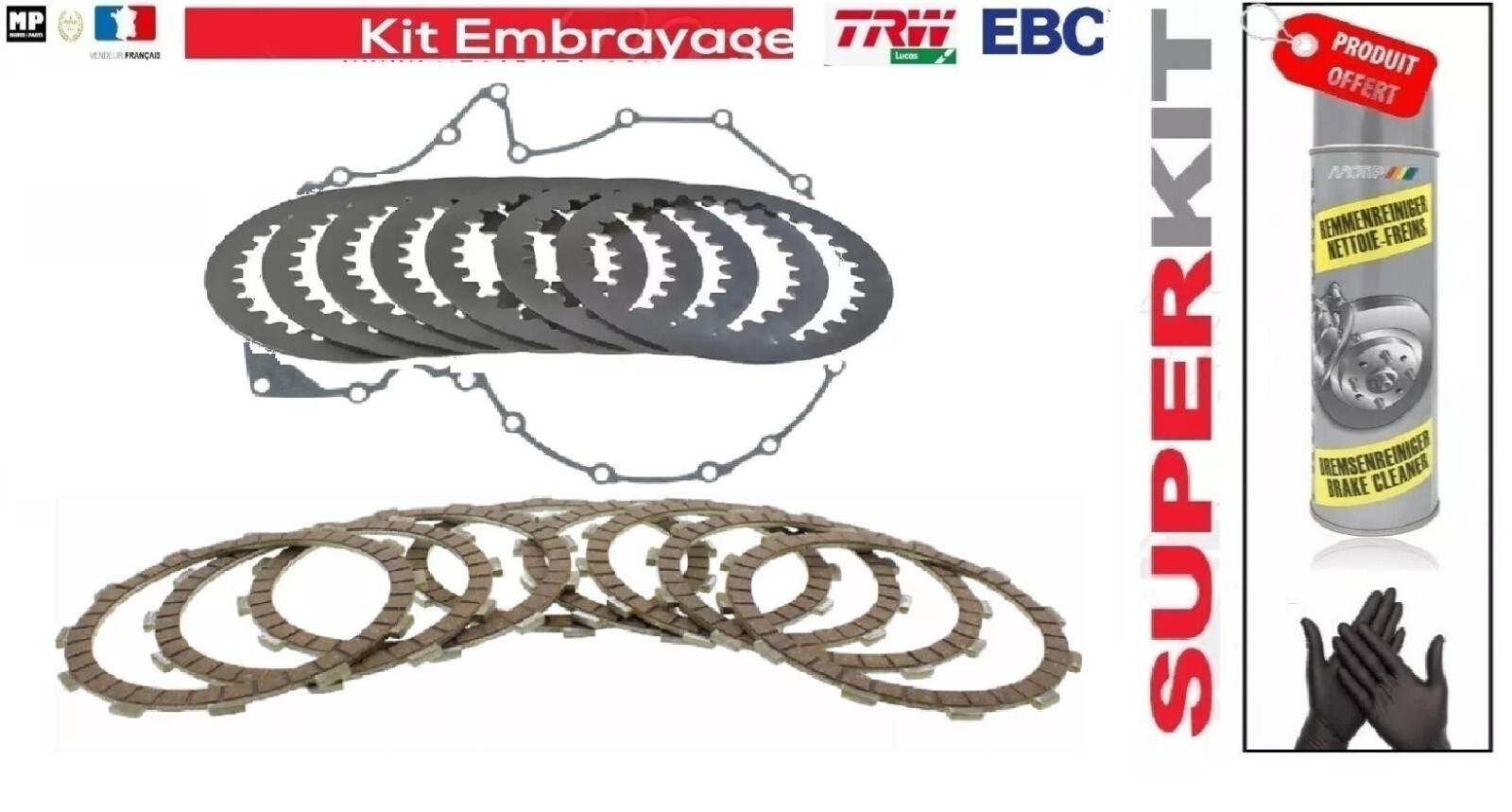 Kit embrayage complet avec joint pour moto routière BMW K 1300 GT 2009-2010
