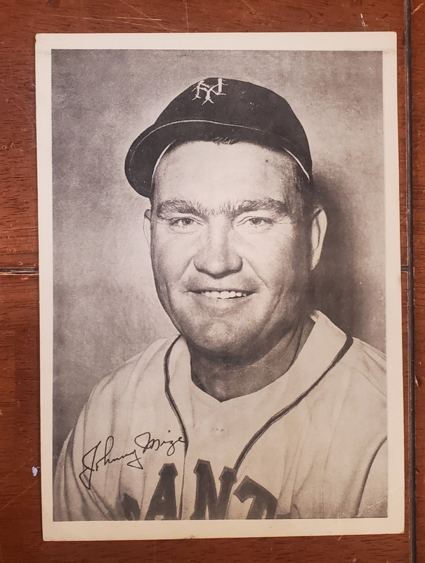 1948 New York Giants Picture Pack Paper Photo Johnny Mize