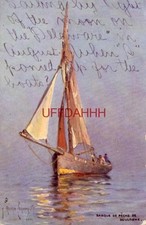 FRANCE. BARQUE DE PECHE DE BOULOGNE Tuck & Sons Oilette Ricard Cordingley 1906