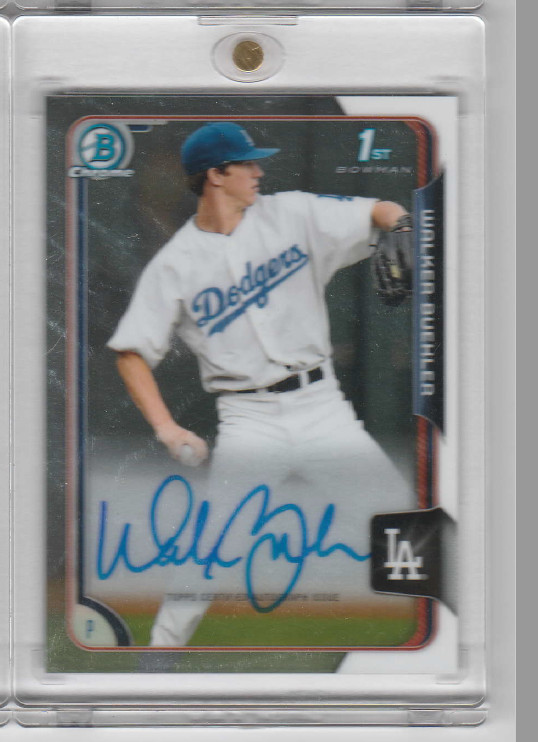 2015 Bowman Chrome Draft Walker Buehler 1st Bowman Auto Dodgers BCA-WB