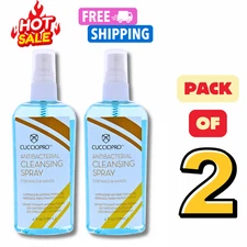 Cuccio Pro Somatology Antibacterial Cleansing Spray for Women 4 fl oz Pack Of 2