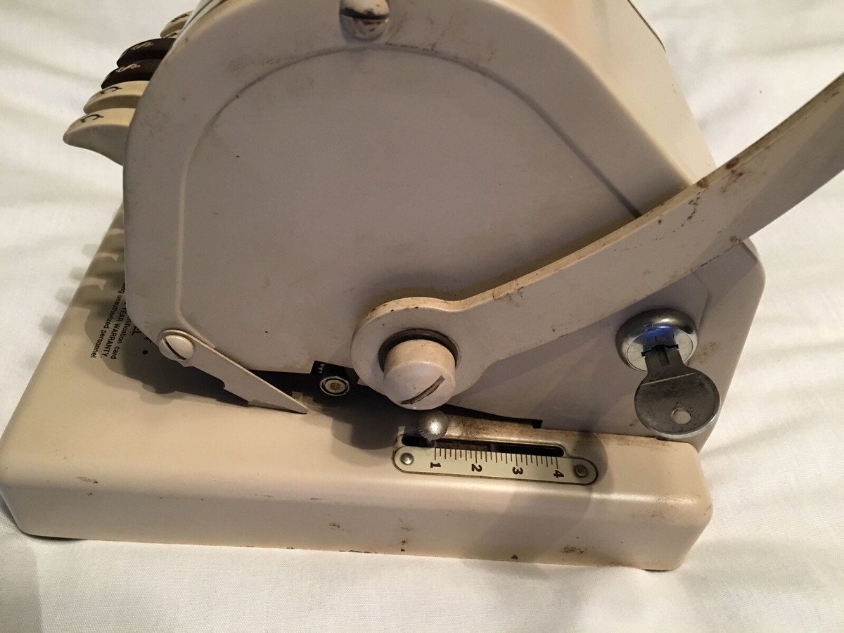 Vintage Paymaster Series X-550 Check Writer 7 Column with