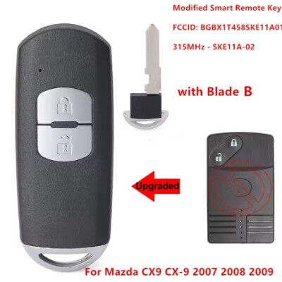 Modified Smart Remote Key for Mazda CX9 2007 08 2009 BGBX1T458SKE11A01 SKE11A-02