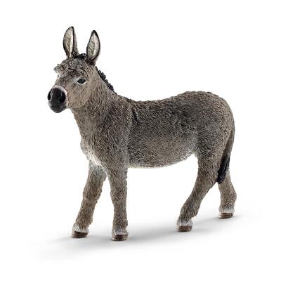 Schleich 13772 Esel, Farm World, Bauernhoftier, Spielfigur