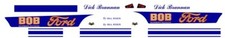 Dick Brannan BOB Ford Mustang NHRA 1/64th HO Scale Slot Car Waterslide Decal