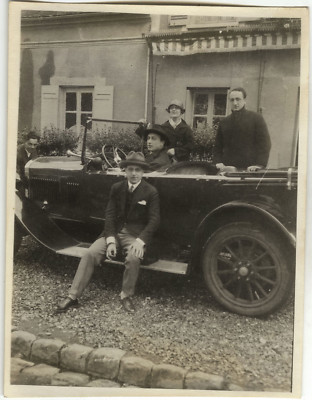 OLD PHOTO - VINTAGE SNAPSHOT - TACOT CONVERTIBLE CAR - CAR 1
