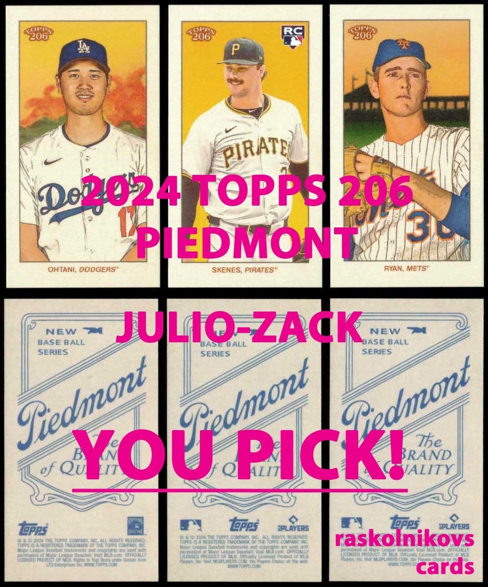 2024 Topps 206 - Yuki Matsui Piedmont Back (RC) for sale online | eBay