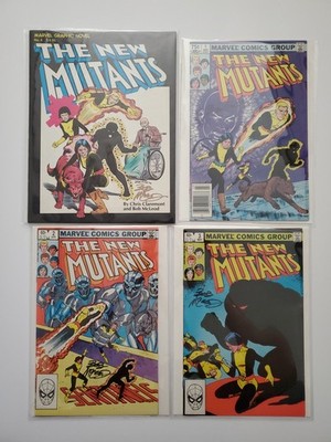 New Mutants Graphic Novel #1 2 3 1st Prints Signed Bob McLeod Marvel Comics 1982