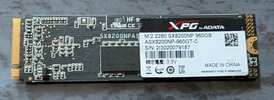 ADATA XPG M.2 2280 960GB Internal SSD PCIe (NVMe Gen3x4) ASX8200NP-960GT-C
