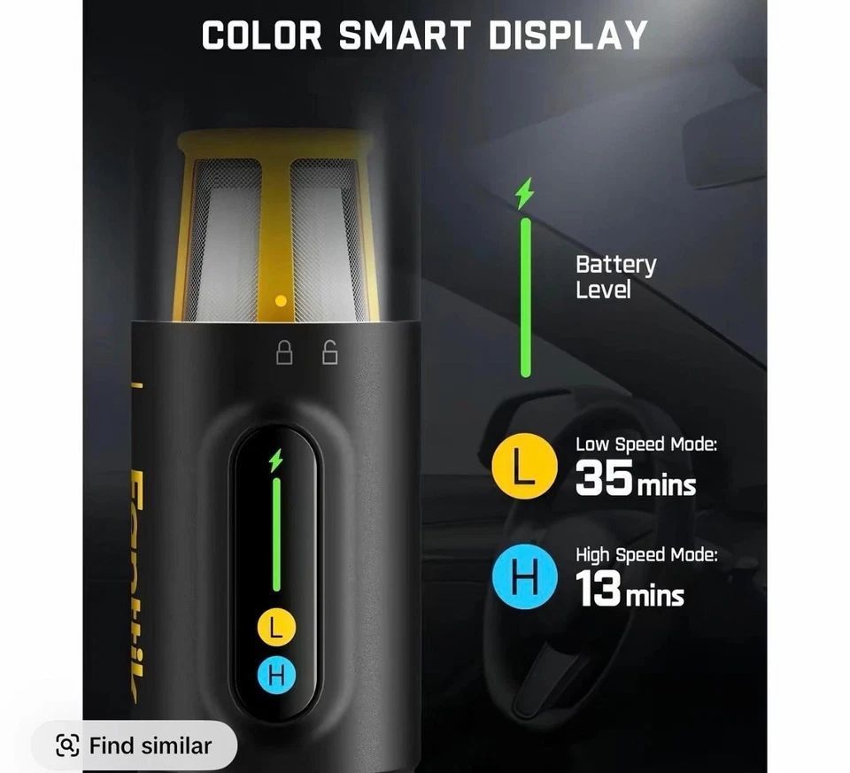 Fanttik Super Brand Day Slim V10 Mix Cordless Car Vacuum, 4 in 1 Handheld Air Du - Image 2 of 3