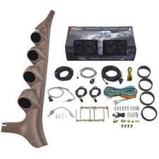 Glowshift Boostegtfuel Presstrans Temp Gauges Tan Pod Fits 92-97 F-series Glowshift Boostegtfuel Presstrans Temp Gauges Tan Pod Fits 92-97 F-series