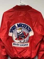 Vintage 80s Spuds MacKenzie Jacket Size Adult Medium Red