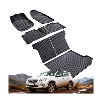 Floor Mats &Trunk Liner for Toyota RAV4 2006-2012(5 Seat Only Without 3nd Row...