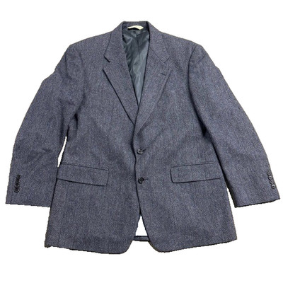 Evan Picone VTG Men's Classic Gray Wool Sports Blazer Jacket S/42 Business Work