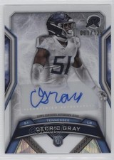 2024 Resurgence Rookie Signatures White Surge Refractor Cedric Gray Auto 1l2
