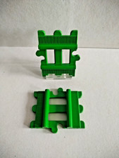 Playmobil 123 Eisenbahn Train 2 x Gerade Schienen / Gleis Mini Farbe Gr&uuml;n