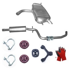 Komplette Auspuff + Anbausatz für VW Touran 1.6i 07/2003-05/2008