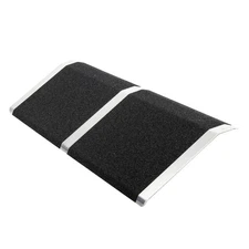 8 x 32 inch Aluminum Portable Threshold Walker Casters Entry Plate Ramp - 600lbs