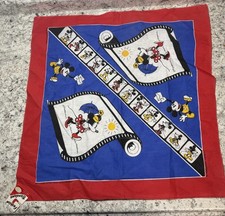 VTG 90s Disney Mickey Minnie Mouse Bandana Handkerchief Made USA New With Tag