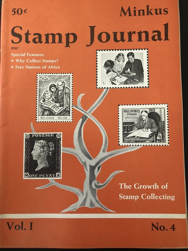 Vintage MInkus Stamp Journal 1966 Volume 1 Number 4.