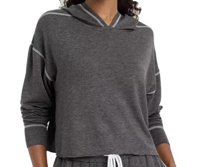 New Women's Colsie Fleece Lounge Sweatshirt Gray Size XL Cozy Casual Top NWT